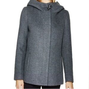 Aritzia Gray Hooded Coat
